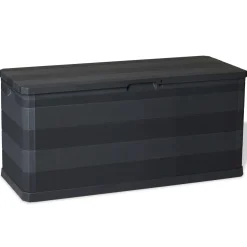 vidaXL Tuinbox 117x45x56 cm zwart