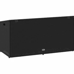 vidaXL Tuinbox Zwart 110x50x58 cm Poly Rattan