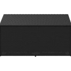 vidaXL Tuinbox Zwart 110x50x58 cm Poly Rattan