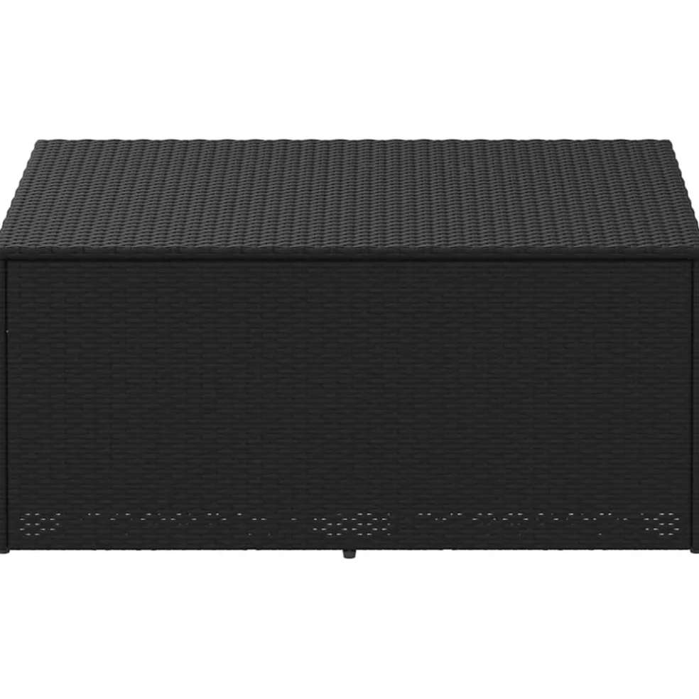 vidaXL Tuinbox Zwart 110x50x58 cm Poly Rattan