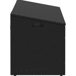 vidaXL Tuinbox Zwart 110x50x58 cm Poly Rattan