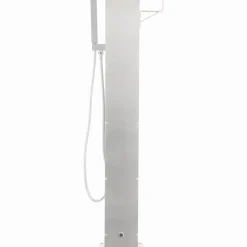 vidaXL Tuindouchekraan 110 cm roestvrij staal