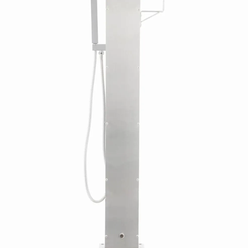 vidaXL Tuindouchekraan 110 cm roestvrij staal