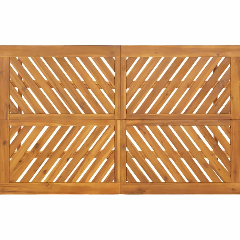 vidaXL Tuin eettafelset 6 st Bruin Massief Acaciahout