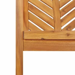vidaXL Tuin eettafelset 6 st Bruin Massief Acaciahout