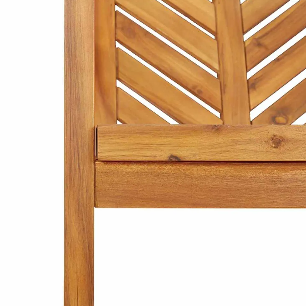 vidaXL Tuin eettafelset 6 st Bruin Massief Acaciahout