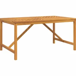 vidaXL Tuin eettafelset 6 st Bruin Massief Acaciahout