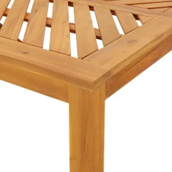 vidaXL Tuin eettafelset 7 st Bruin Massief Acaciahout