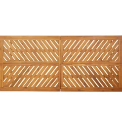 vidaXL Tuin eettafelset 7 st Bruin Massief Acaciahout