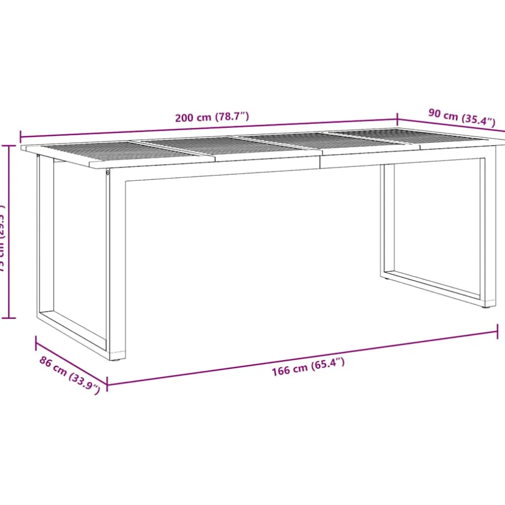 vidaXL Tuin eettafelset 9 st Grijs Massief Acaciahout