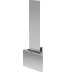 vidaXL Tuinfontein 37,7x32,6x110 cm roestvrij staal zilverkleurig
