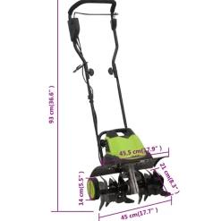 vidaXL Tuinfrees met 6 messen elektrisch 1500 W