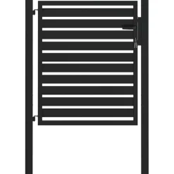 vidaXL Tuinhek afsluitbaar 100x100 cm aluminium zwart