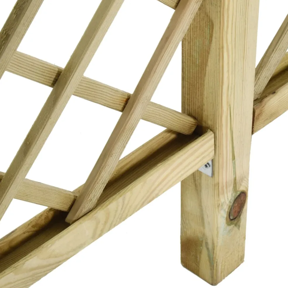 vidaXL Tuinhek met latwerk en pergola 300x50x200 cm geïmpregneerd hout
