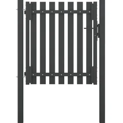 vidaXL Tuinhekpoort staal 100x75 cm antraciet