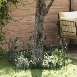 vidaXL Tuinhek 5 st Staal Groen