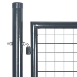 vidaXL Tuinhek van gaas 300x125 cm gegalvaniseerd staal antraciet