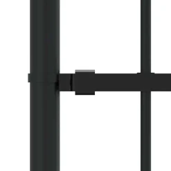 vidaXL Tuinhek Woerden met speerpunt zwart 240x75 cm staal
