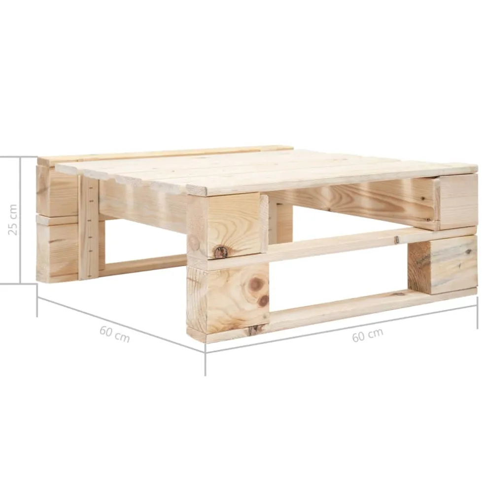 vidaXL Tuinhocker pallet hout