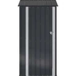 vidaXL Tuinhuisjes Antraciet 103 x 74 x 200 cm Metaal