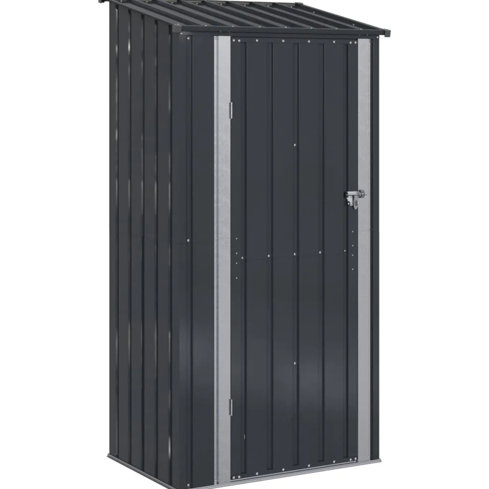 vidaXL Tuinhuisjes Antraciet 103 x 74 x 200 cm Metaal