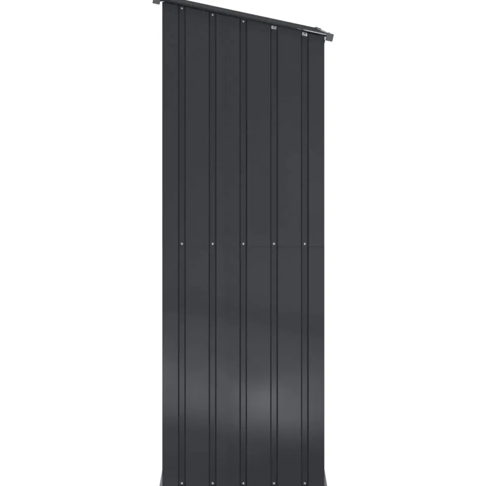 vidaXL Tuinhuisjes Antraciet 103 x 74 x 200 cm Metaal