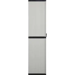 vidaXL Tuinkast met 3 schappen 68x40x168 cm grijs en zwart
