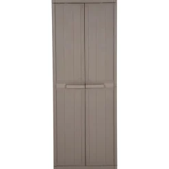 vidaXL Tuinkast 65x45x172 cm polypropyleen hout-look bruin