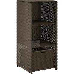 vidaXL Tuinkast 50x55x115 cm poly rattan bruin