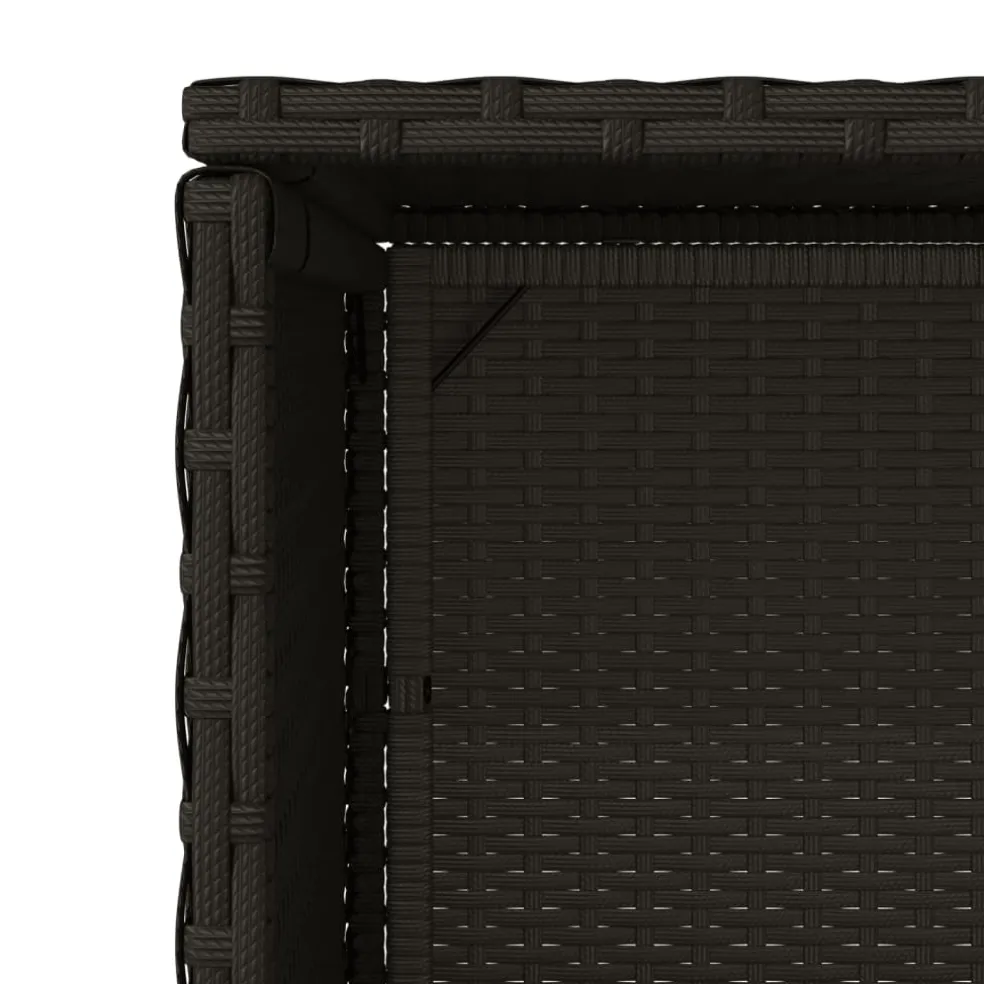vidaXL Tuinkast 50x55x115 cm poly rattan zwart