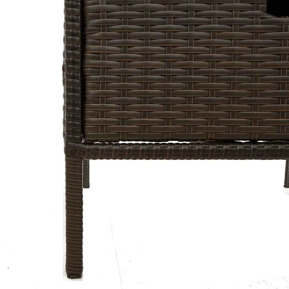 vidaXL Tuinkast 55x59x80 cm poly rattan bruin
