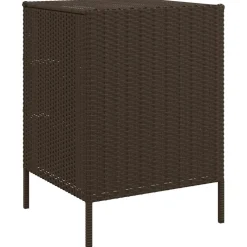 vidaXL Tuinkast 55x59x80 cm poly rattan bruin