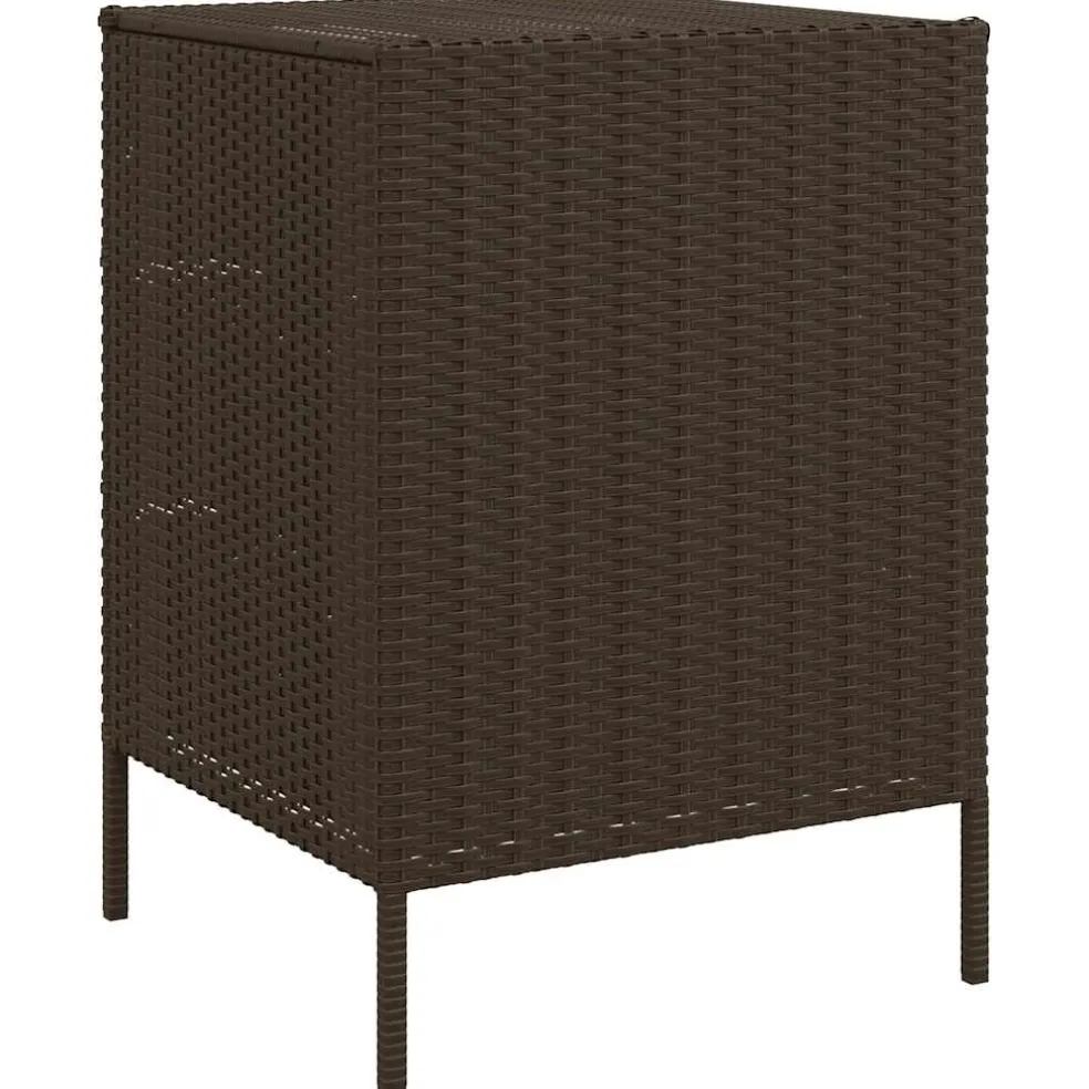 vidaXL Tuinkast 55x59x80 cm poly rattan bruin