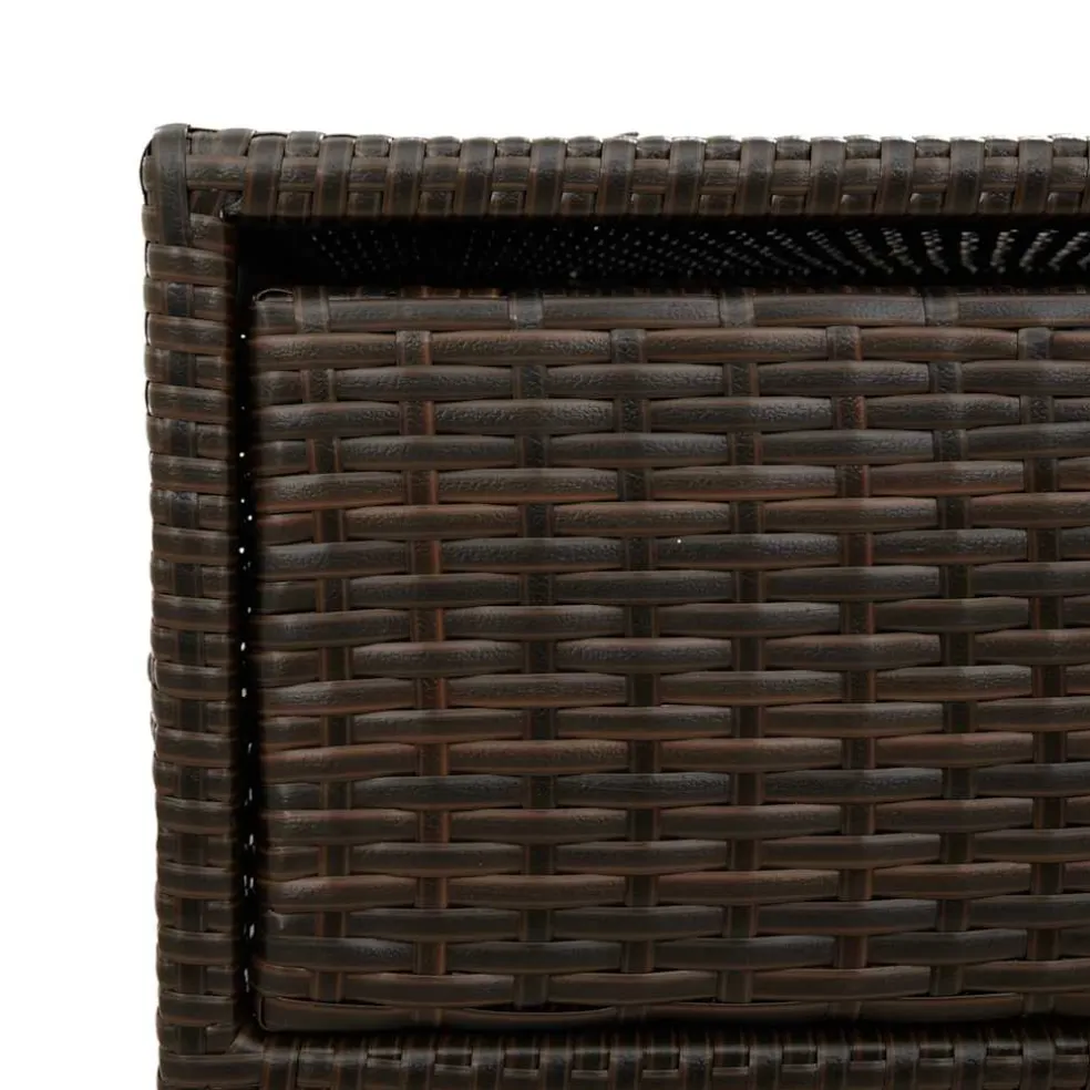 vidaXL Tuinkast 55x59x80 cm poly rattan bruin