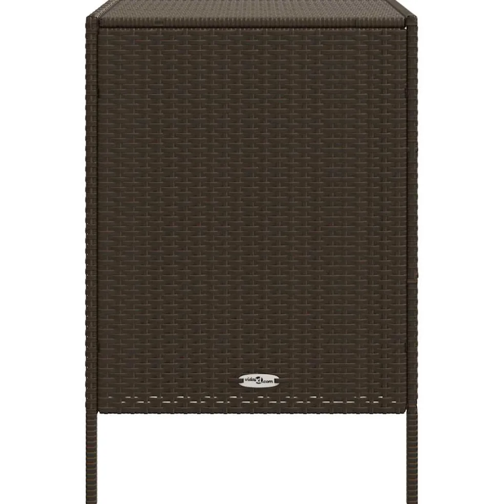 vidaXL Tuinkast 55x59x80 cm poly rattan bruin