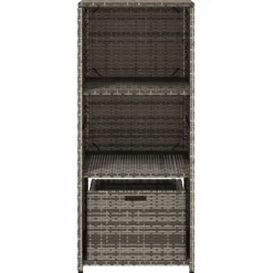 vidaXL Tuinkast 50x55x115 cm poly rattan grijs