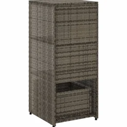 vidaXL Tuinkast 50x55x115 cm poly rattan grijs