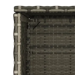 vidaXL Tuinkast 50x55x115 cm poly rattan grijs