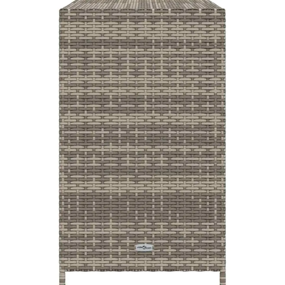 vidaXL Tuinkast 83x45x76 cm poly rattan grijs