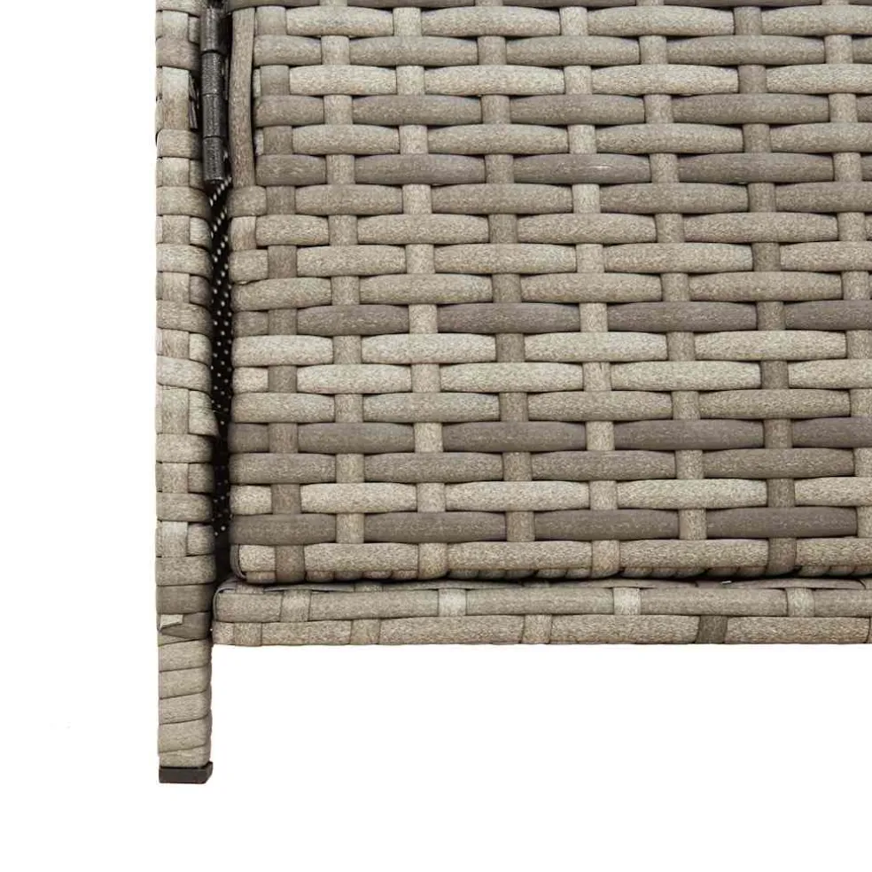 vidaXL Tuinkast 83x45x76 cm poly rattan grijs