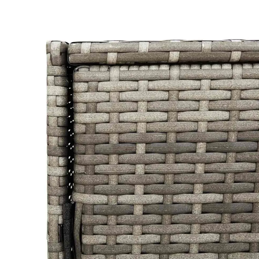 vidaXL Tuinkast 83x45x76 cm poly rattan grijs