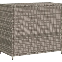 vidaXL Tuinkast 83x45x76 cm poly rattan grijs