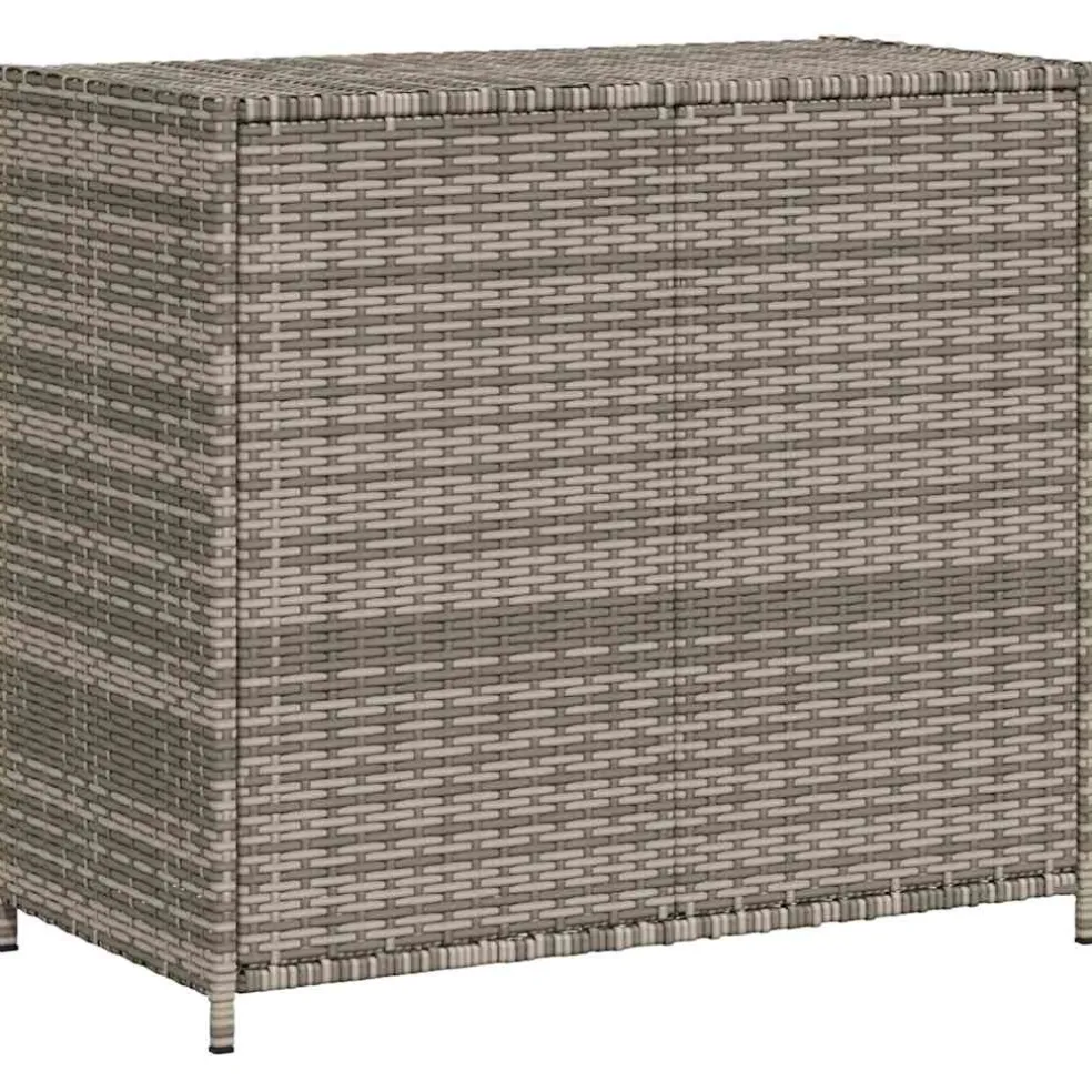 vidaXL Tuinkast 83x45x76 cm poly rattan grijs