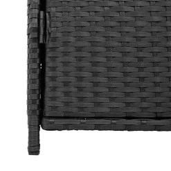vidaXL Tuinkast 55x59x80 cm poly rattan zwart