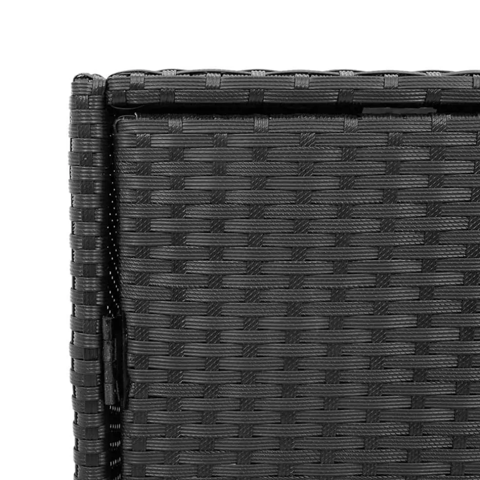 vidaXL Tuinkast 55x59x80 cm poly rattan zwart