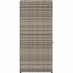 vidaXL Tuinkast 55x55x111 cm poly rattan grijs