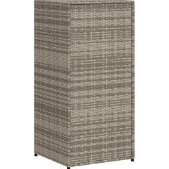 vidaXL Tuinkast 55x55x111 cm poly rattan grijs
