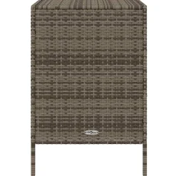vidaXL Tuinkast 55x59x80 cm poly rattan grijs