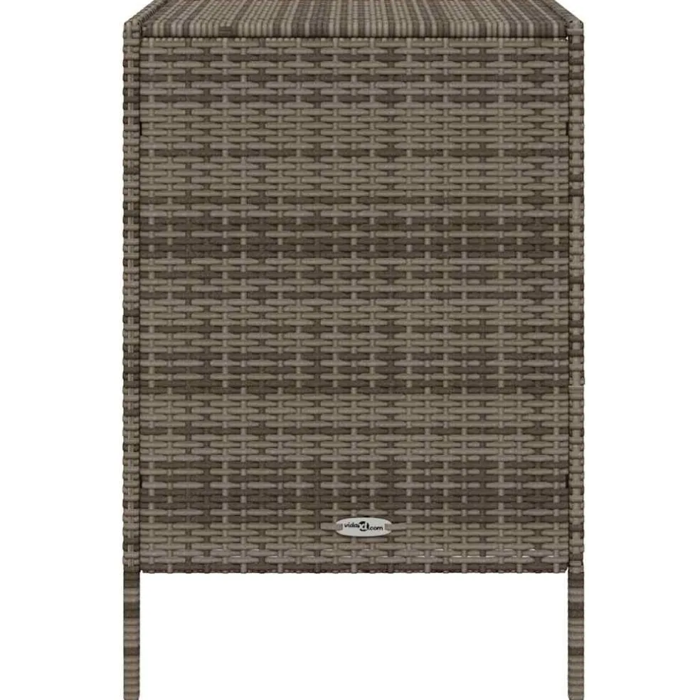vidaXL Tuinkast 55x59x80 cm poly rattan grijs