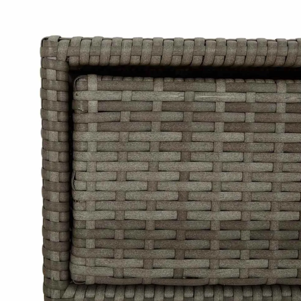 vidaXL Tuinkast 55x59x80 cm poly rattan grijs